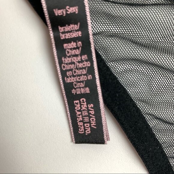 VICTORIA'S Secret Very Sexy Black Lace Bralette - Picture 6 of 8